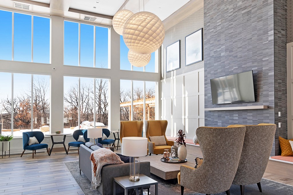 Comfortable Living Area at The Bluffs at Liberty Glen, St. Cloud, MN 56304