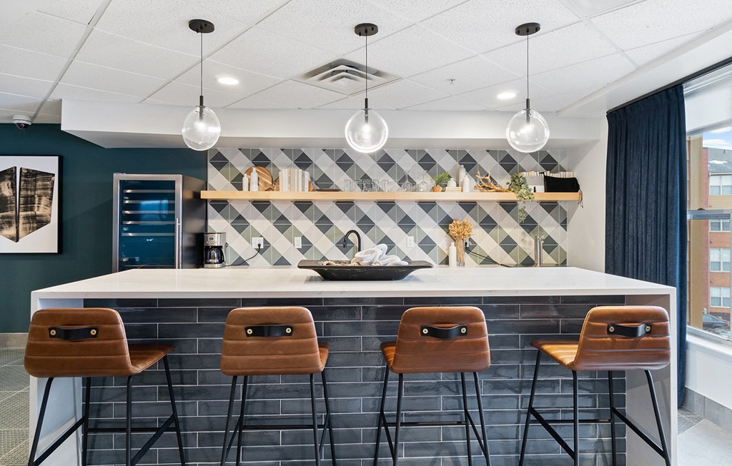 Party Room Kitchen at The Bluffs at Nine Mile Creek, Eden Prairie, MN