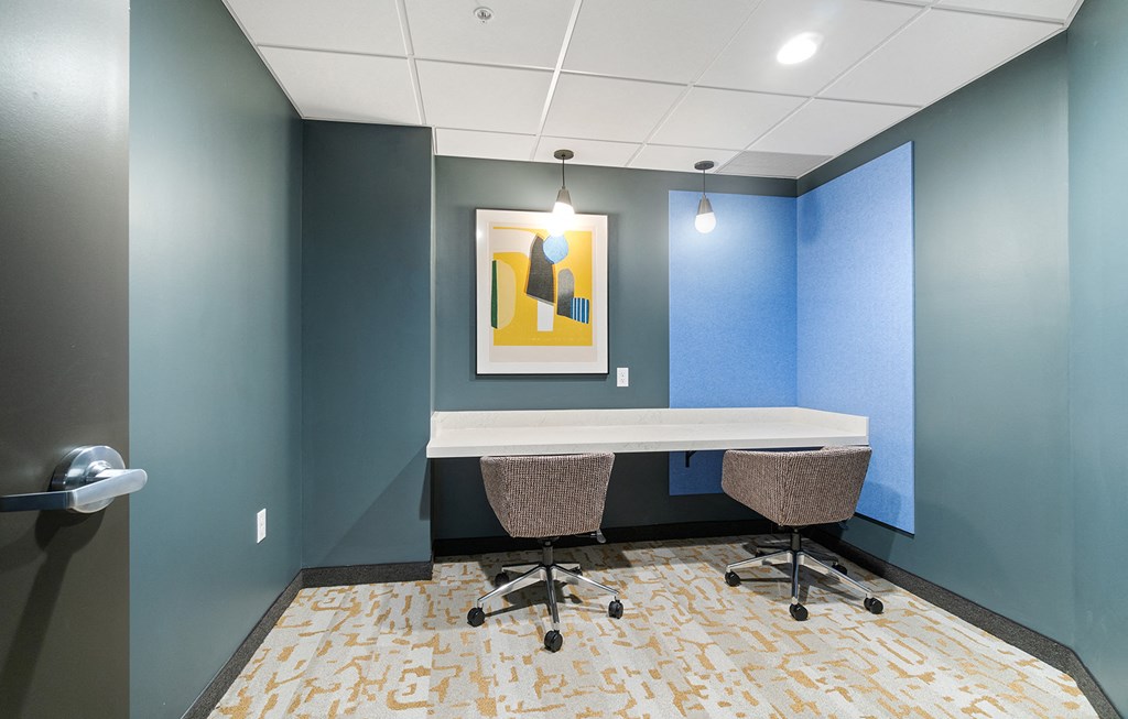 Work Space at The Bluffs at Nine Mile Creek, Eden Prairie, Minnesota