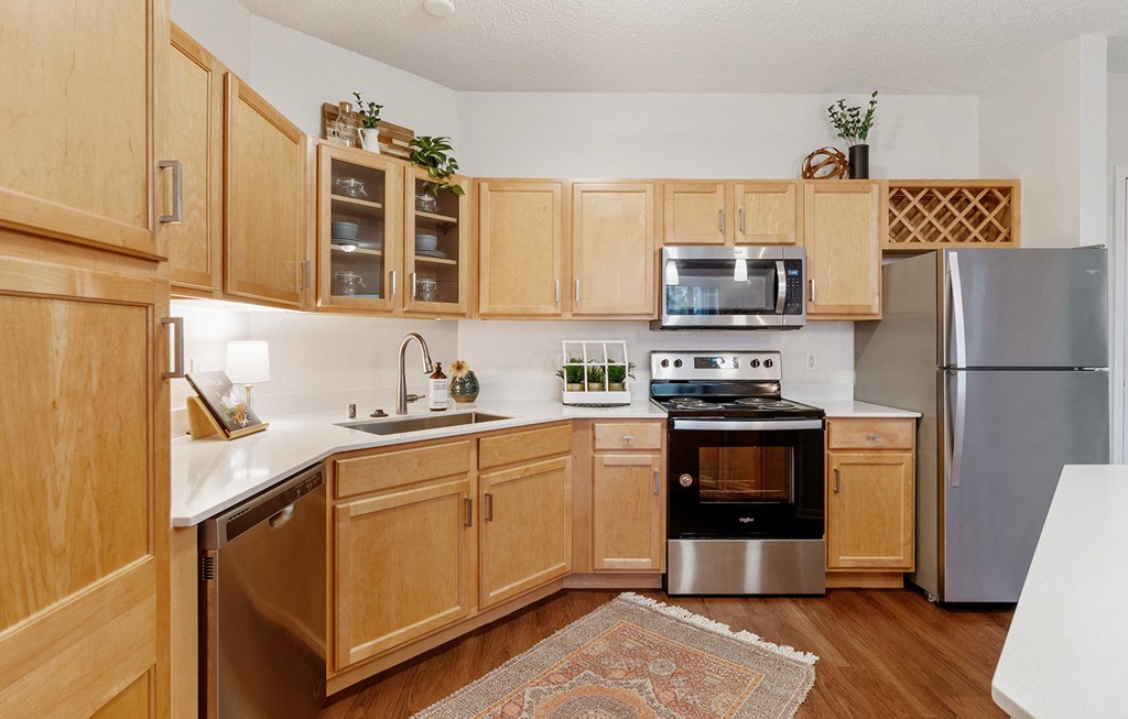 Fully Furnished Kitchen at The Bluffs at Nine Mile Creek, Eden Prairie, 55344