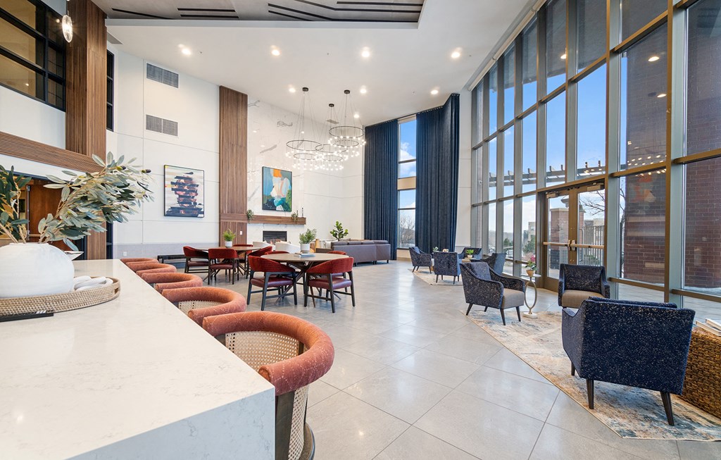 Social Lounge at The Bluffs at Nine Mile Creek, Eden Prairie, MN, 55344