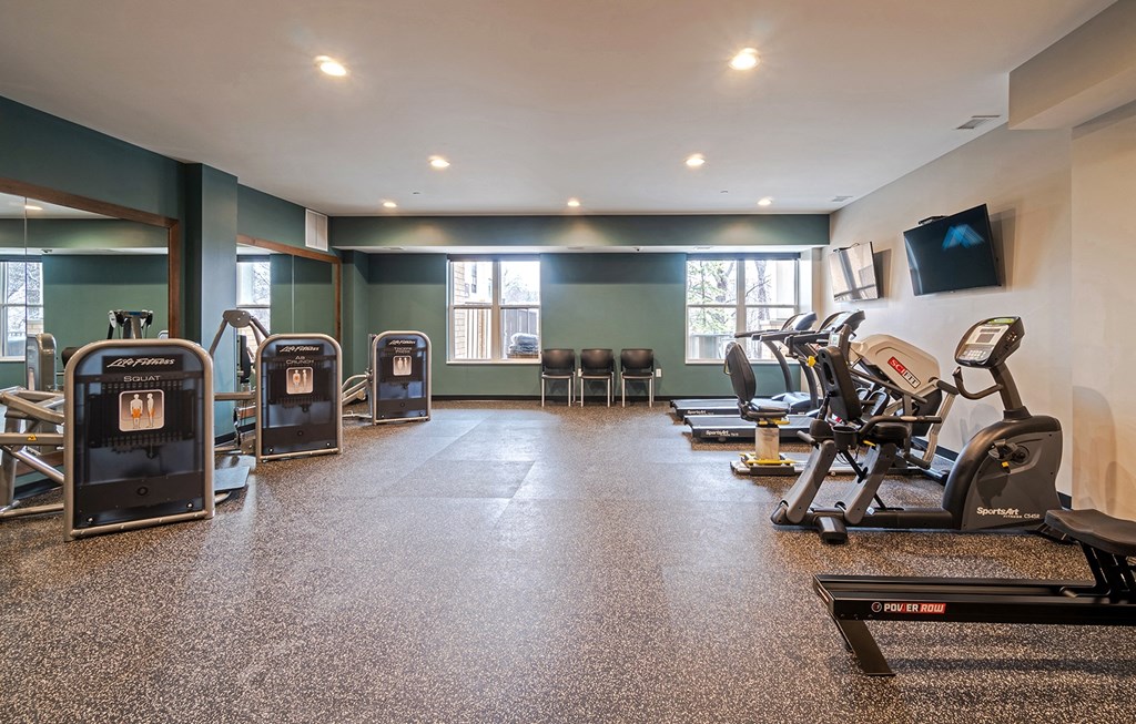 Fitness Center at Bren Road Station 55+ Apartments, Minnesota