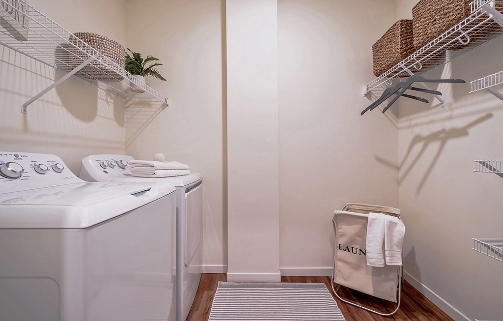 Laundry at Bren Road Station 55+ Apartments, Minnesota, 55343