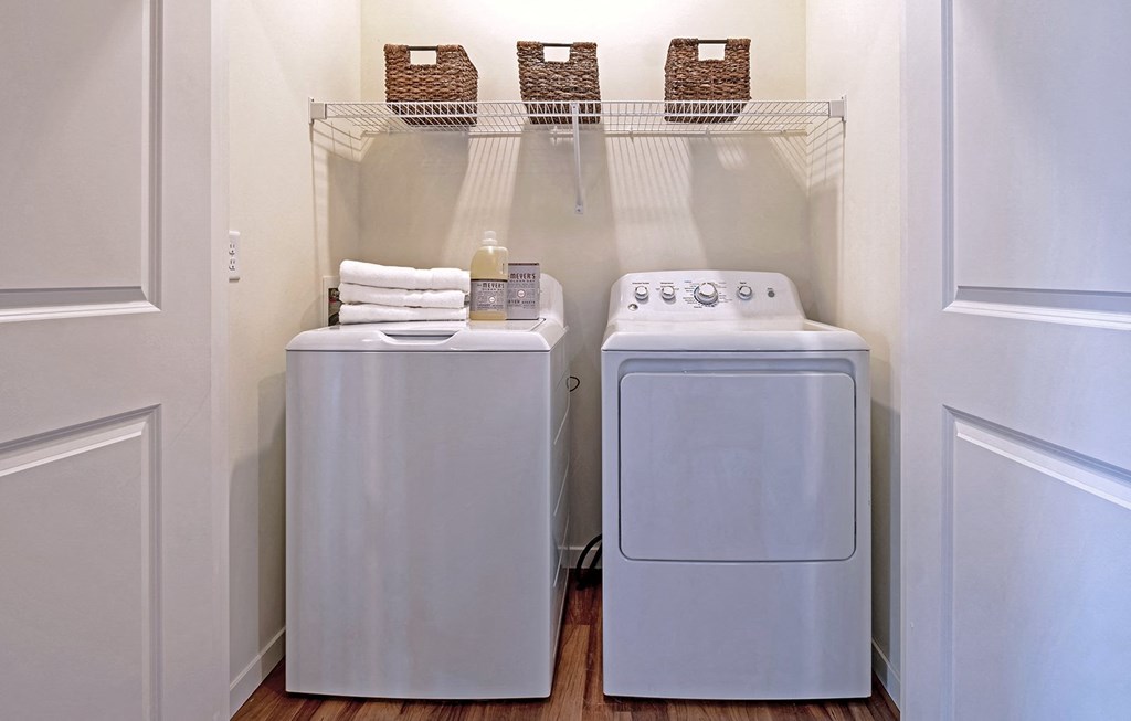 Laundry at Bren Road Station 55+ Apartments, Minnetonka, Minnesota