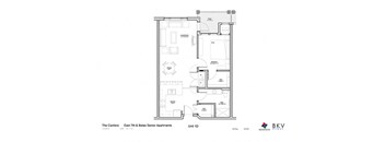 1 Bedroom Floor Plan