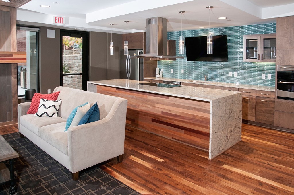 Clubhouse With Kitchen at The Cambric Senior Apartments, St. Paul