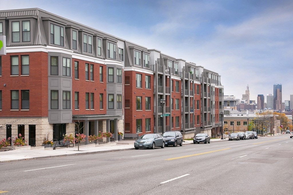 Exterior Street at The Cambric Senior Apartments, St. Paul, 55106