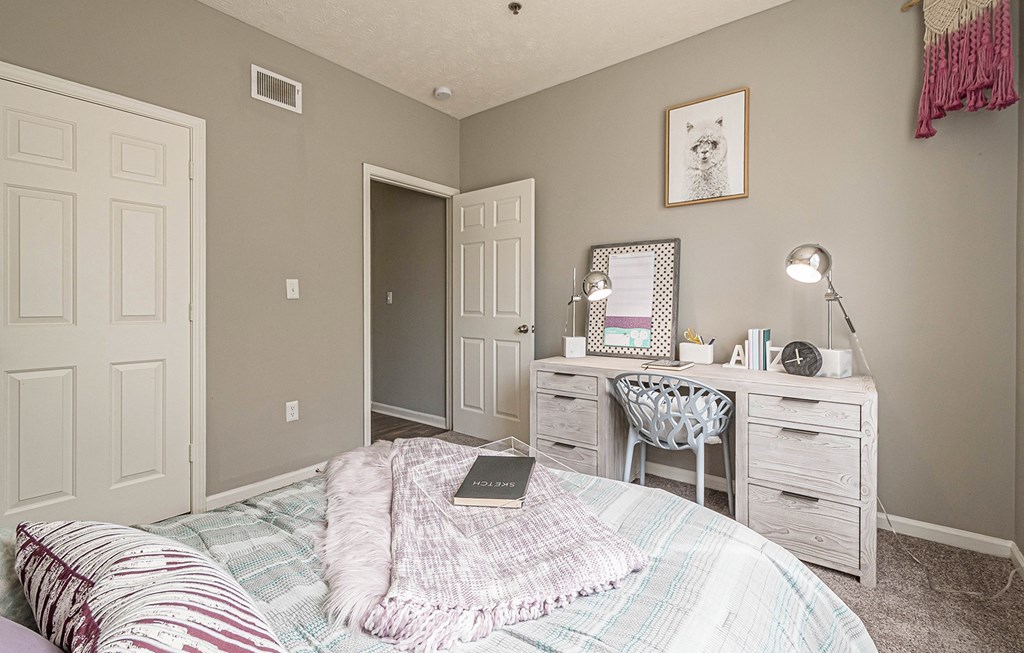 Carpeted Bedroom at Canterbury Ridge, Canton, GA, 30114