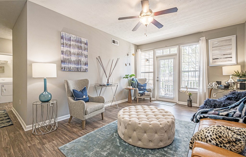 Model Living Room at Canterbury Ridge, Canton, GA