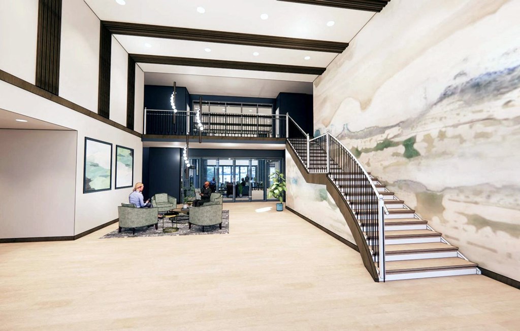 Dominium-Casa Azure-Clubhouse Lobby Rendering