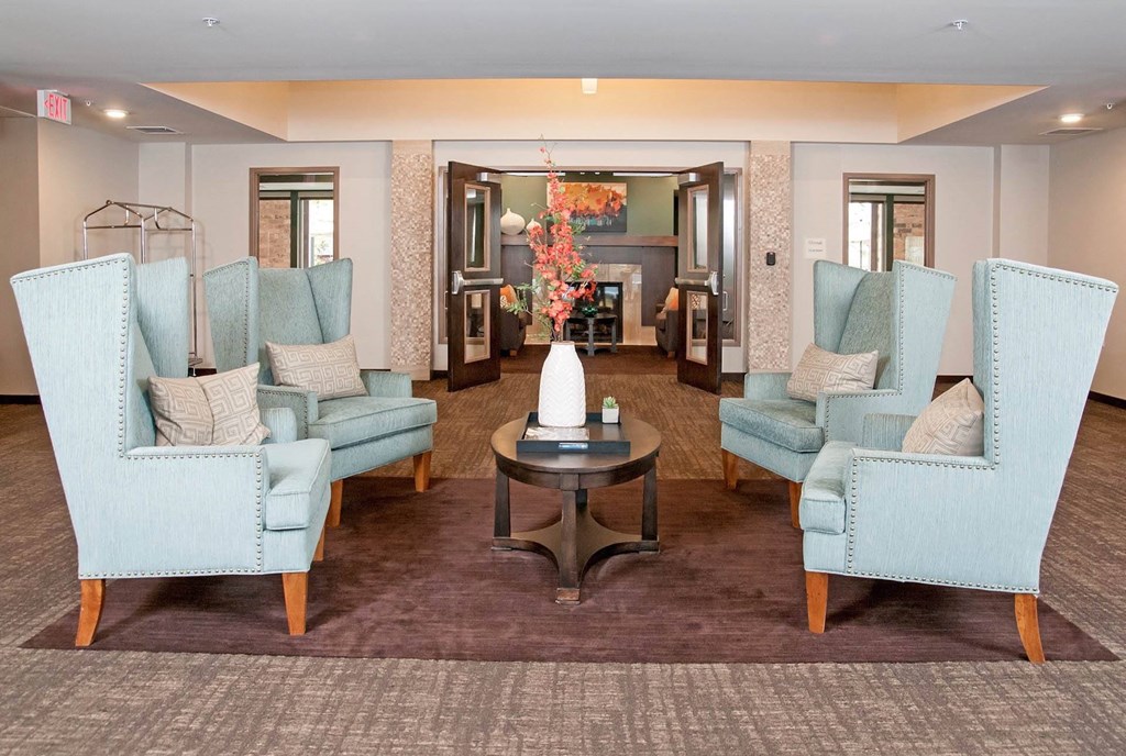 Lobby Space at The Cavanagh 55+ Apartments, Crystal Minnesota