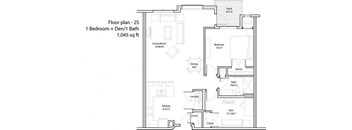 2 Bedroom Floor Plan