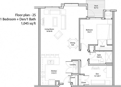 2 Bedroom Floor Plan