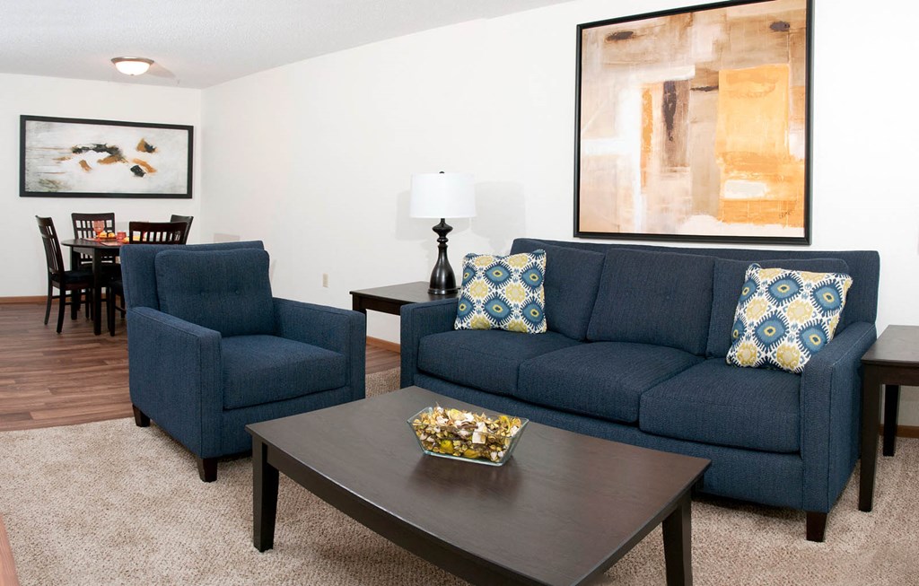 Cedar Ridge_Model Apartment Living Room