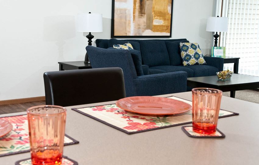 Cedar Ridge_Model Apartment Living and Dining Area - Photo Gallery