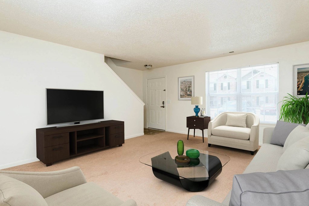 Living Room Interior at The Bluffs at Cherry Hills, Nebraska, 68122