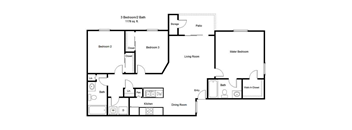 Copper Cove_3 Bedroom Floor Plan
