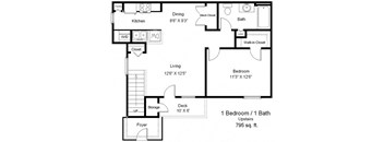 Copper Gate_1 Bedroom Floor Plan