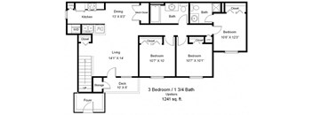 Copper Gate_3 Bedroom Floor Plan