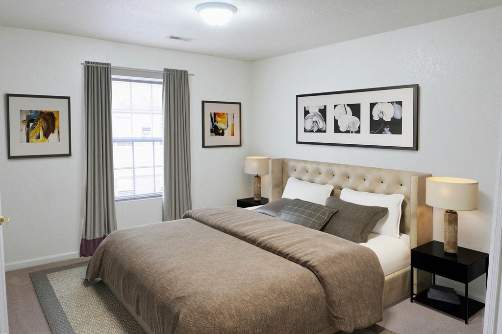 Cortland Estates_Model Apartment Bedroom