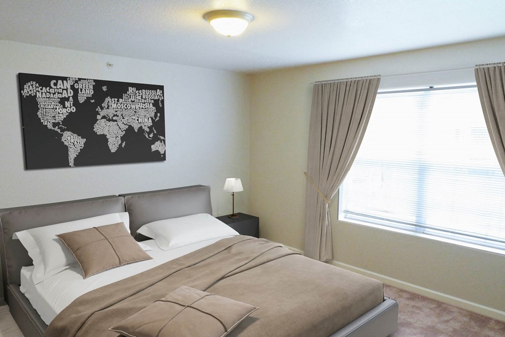 Cortland Estates_Model Apartment Bedroom