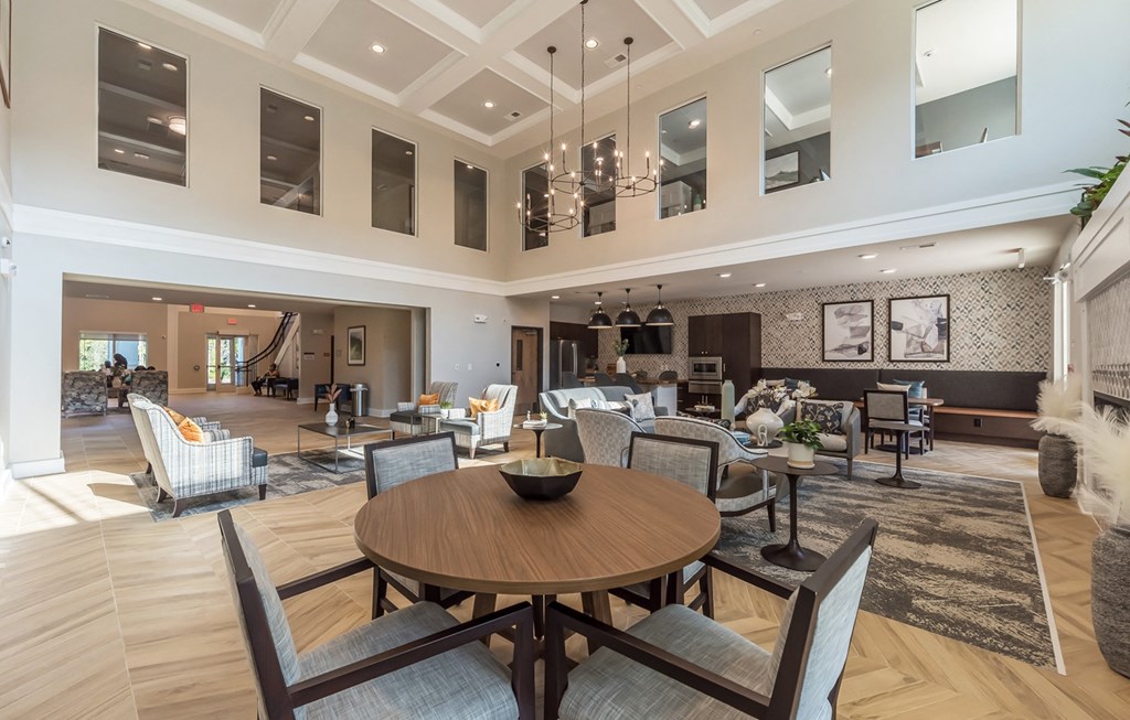 Community Room interior at Covington Crossings 55+ Senior Living, Georgia