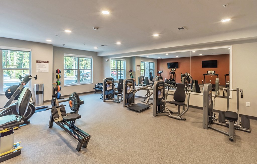 Fitness Center area at Covington Crossings 55+ Senior Living, Covington
