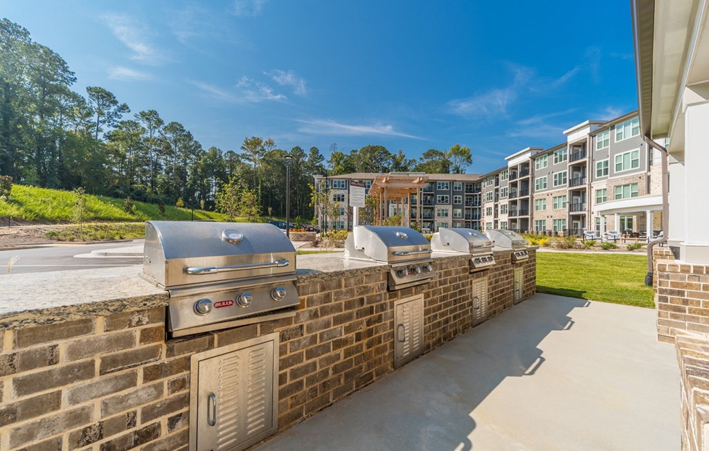 Grilling Area at Covington Crossings 55+ Senior Living, Georgia, 30014