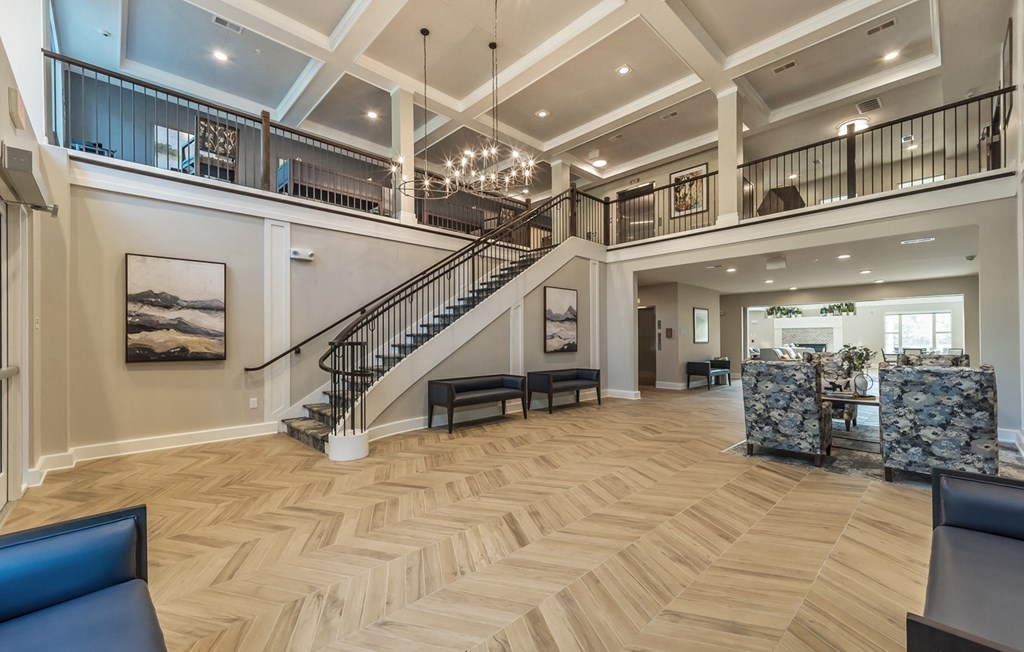 Lobby area at Covington Crossings 55+ Senior Living, Covington, Georgia