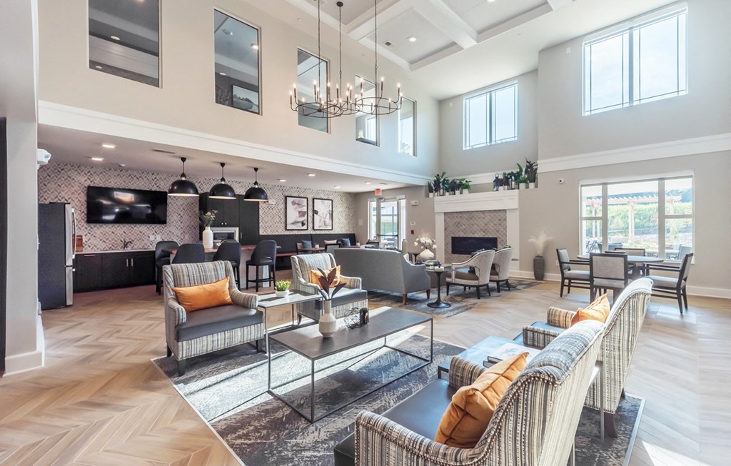 Community Room at Covington Crossings 55+ Senior Living, Covington, GA