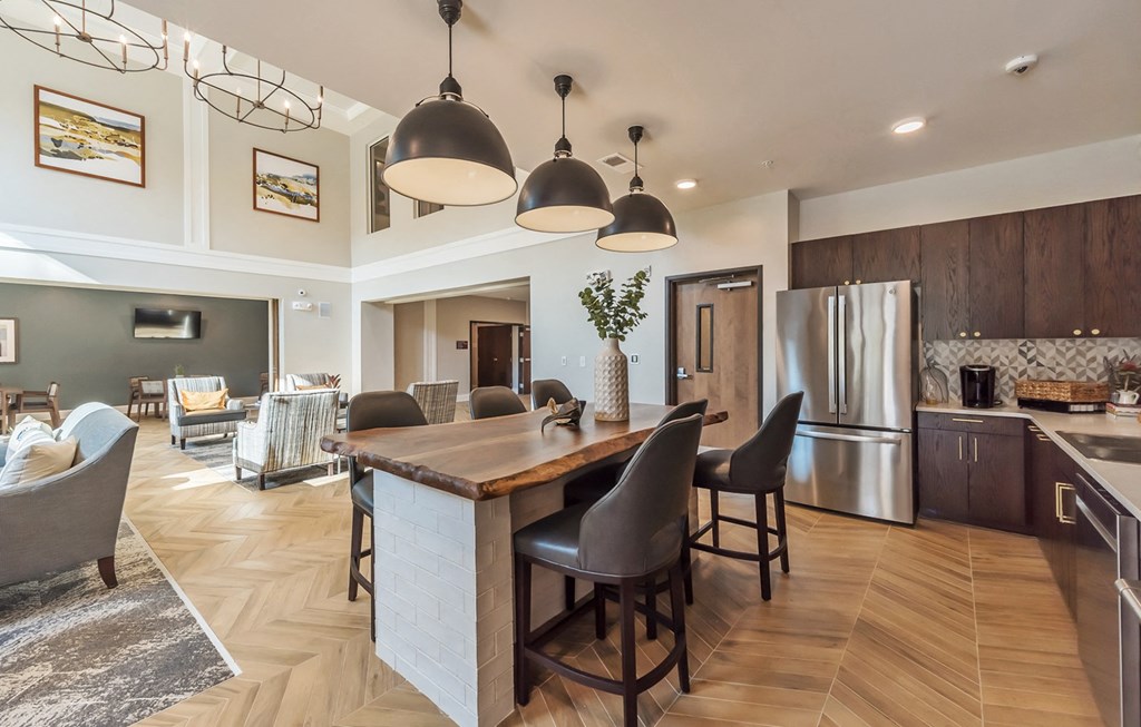 Community Kitchen at Covington Crossings 55+ Senior Living, Georgia, 30014