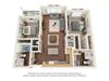 Two Bedroom - B1 Floor Plan Two Bedroom - B1 Floor Plan at Covington Crossings - 55+ Senior Living, Covington, GA