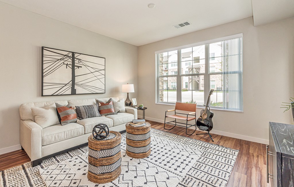 Dominium-Crossroad Commons-Living Room at Crossroad Commons, Manor, TX