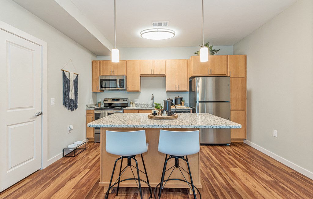 Dominium-Crossroad Commons-Kitchen at Crossroad Commons, Manor Texas