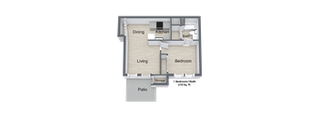 1 Bedroom Floor Plan