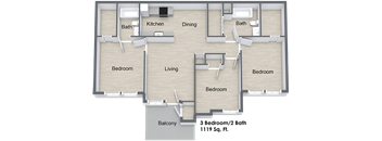 3 Bedroom Floor Plan