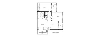 2 Bedroom Floor Plan