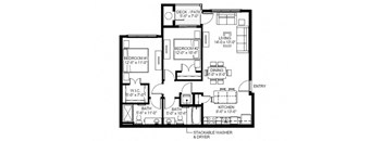 East Range Crossings_2 Bedroom Floor Plan