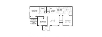 3 Bedroom Floor Plan