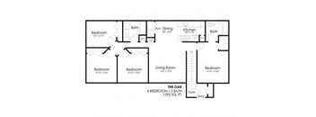 4 Bedroom Floor Plan