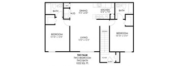 2 Bedroom Floor Plan