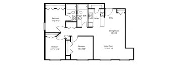 3 Bedroom Floor Plan