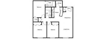 3 Bedroom Floor Plan
