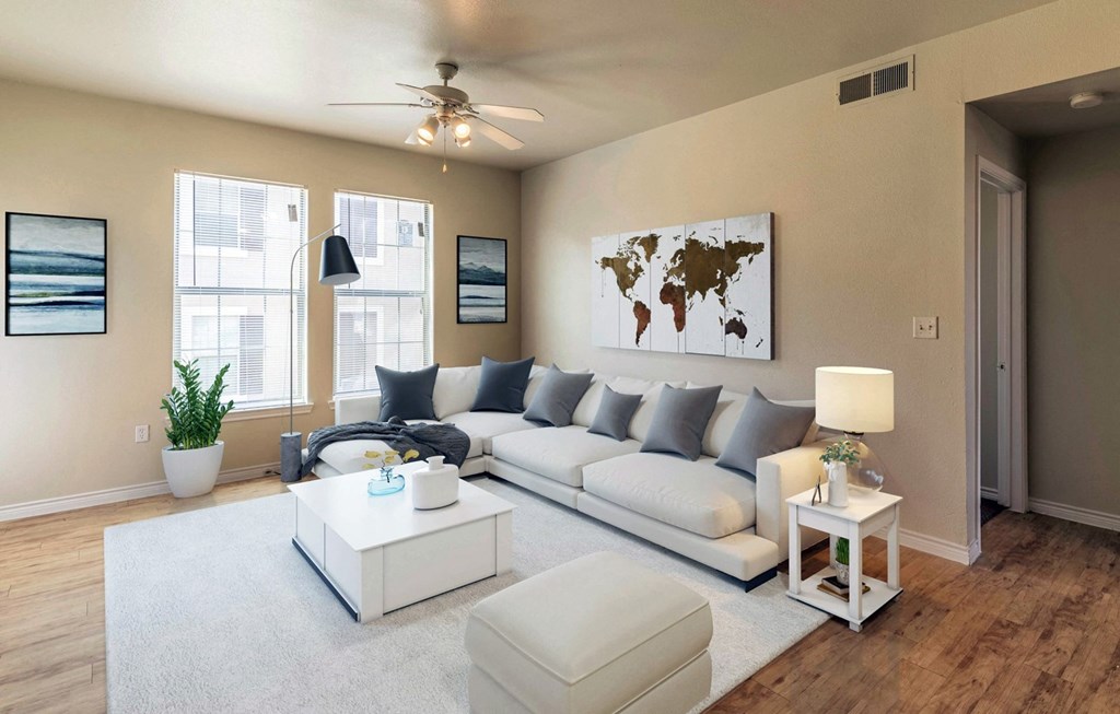 Living Room at Five Mile Creek, Dallas, TX