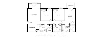 Fulton Pointe_3 Bedroom Floor Plan