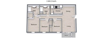 3 Bedroom Floor Plan