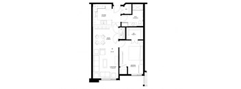 1 Bedroom Floor Plan
