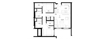 2 Bedroom Floor Plan