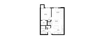 Grand Central Flats_1 Bedroom Floor Plan
