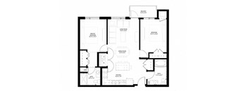 Grand Central Flats_2 Bedroom Floor Plan